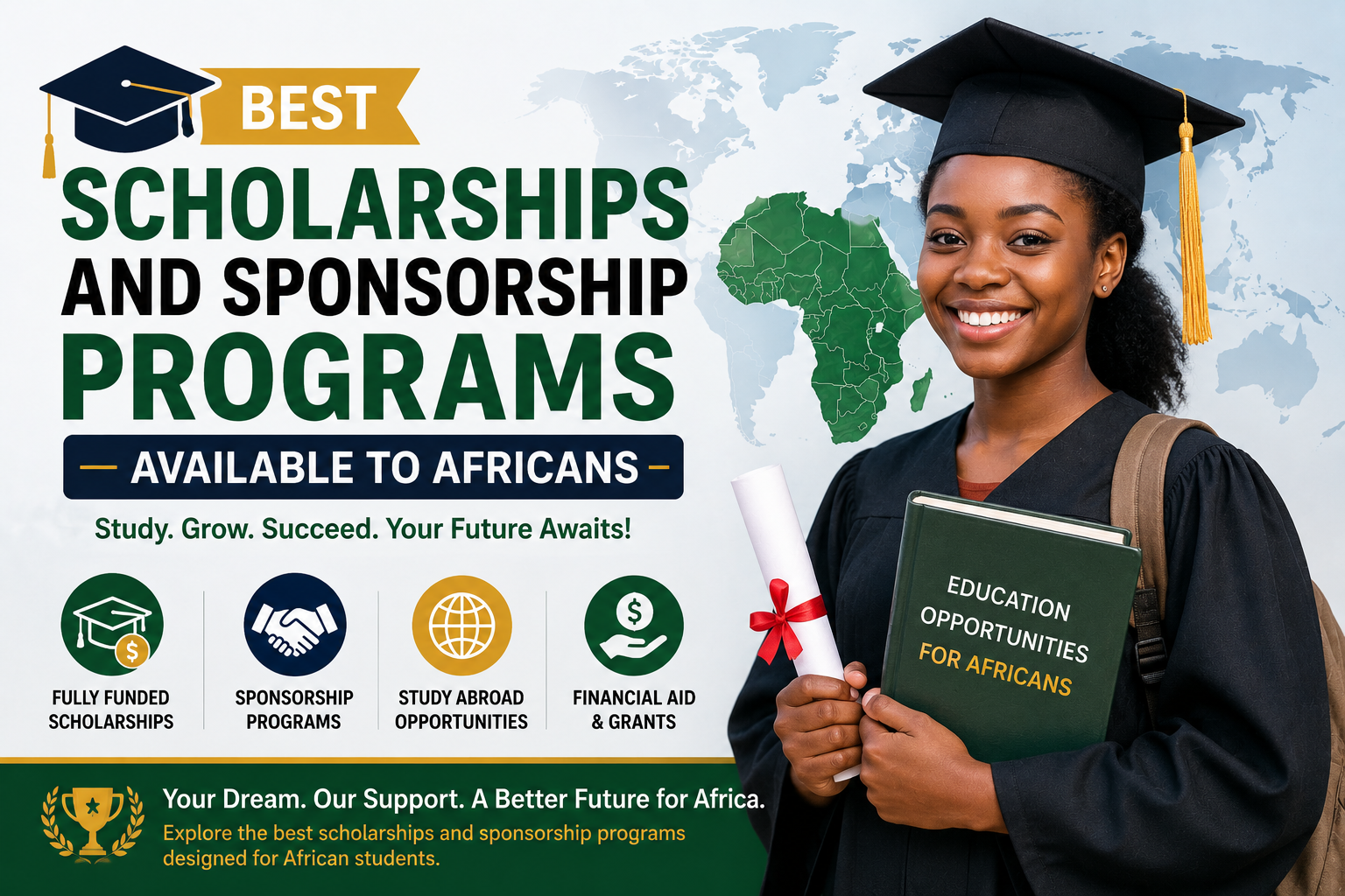 Read more about the article Best Scholarships and Sponsorship Programs Available to Africans (2026 Guide)
