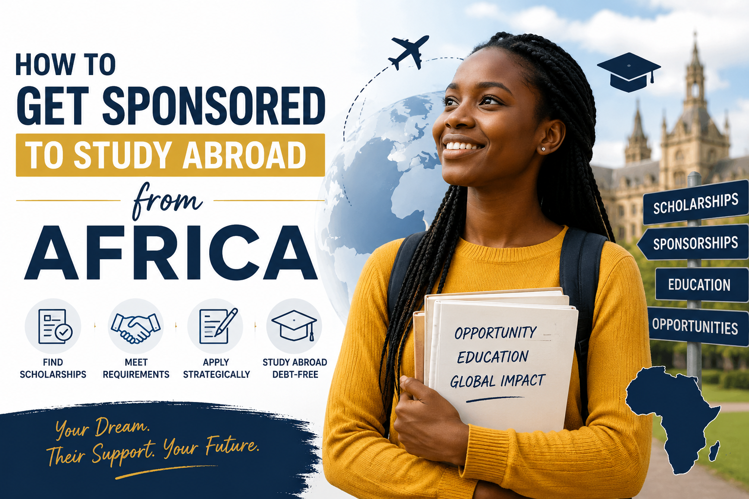 Read more about the article How to Get Sponsored to Study Abroad from Africa (2026 Guide)