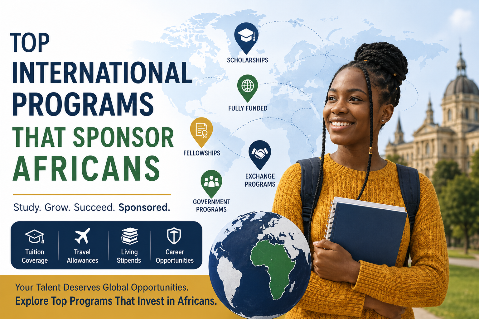 Read more about the article Top International Programs That Sponsor Africans (2026 Guide)