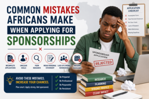 Read more about the article Common Mistakes Africans Make When Applying for Sponsorships (2026 Guide)