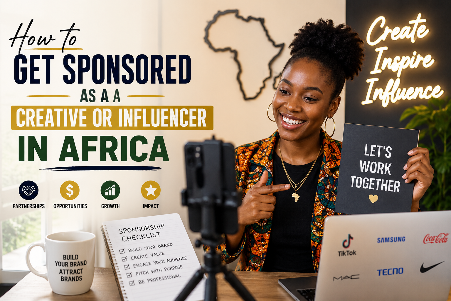 You are currently viewing How to Get Sponsored as a Creative or Influencer in Africa (2026 Guide)